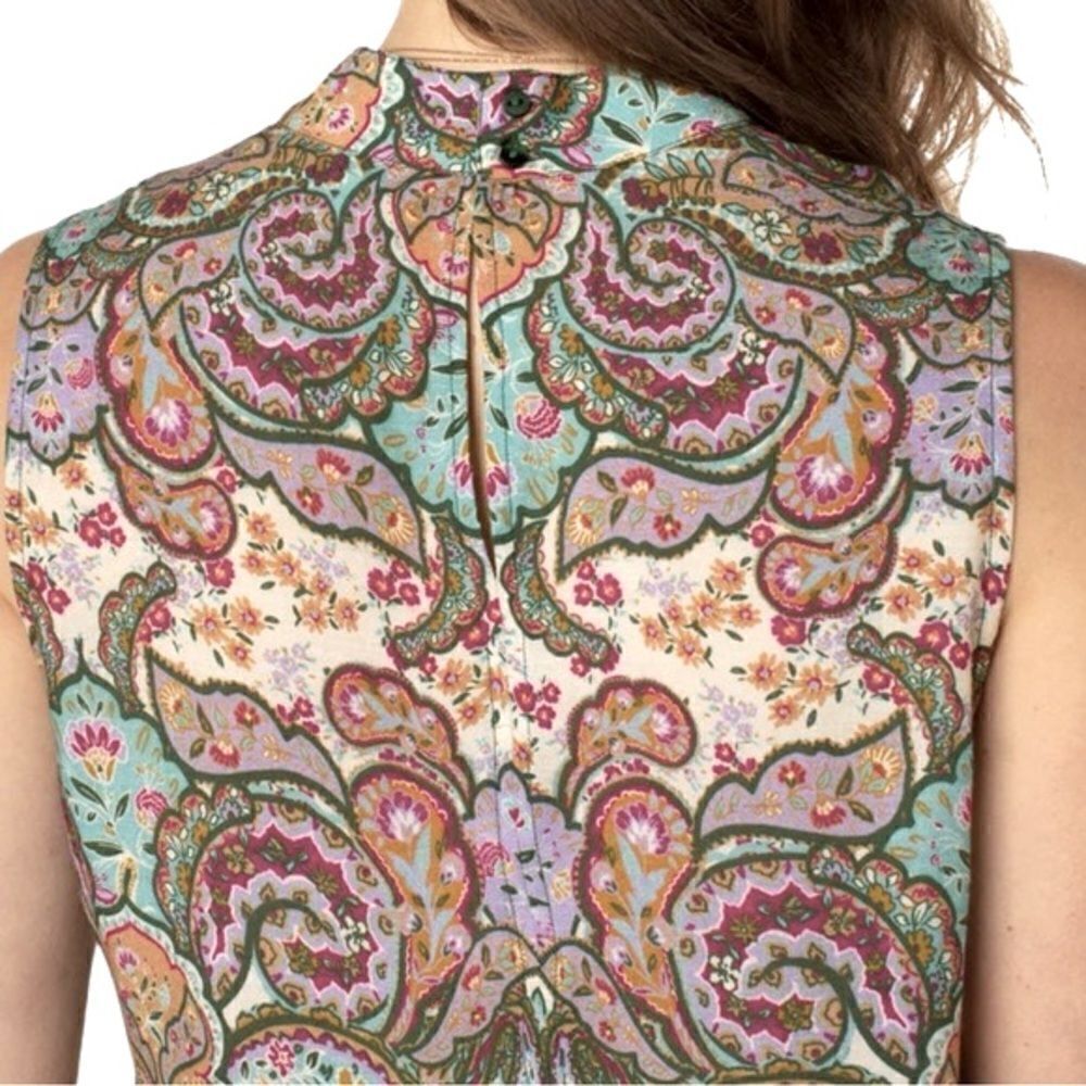 Liverpool Keyhole Paisley Sleeveless Top Size Small - Picture 4 of 12
